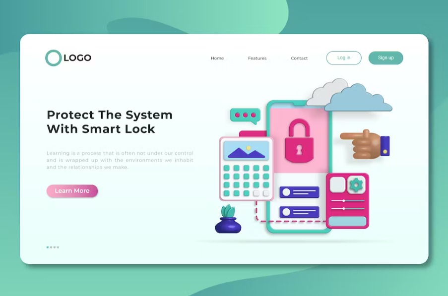 Free Isometric Landing Page Template Download