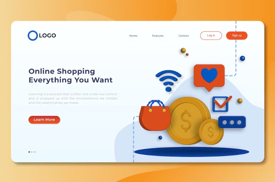 Free Isometric Landing Page Template Download