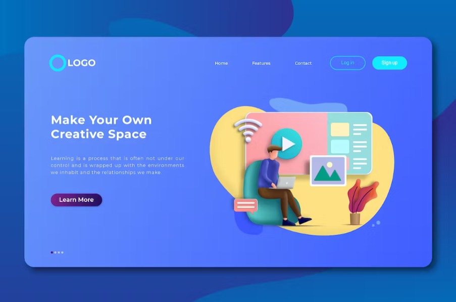 Free Isometric Landing Page Template Download