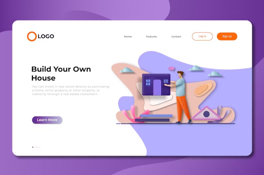 Free Isometric Landing Page Template Download