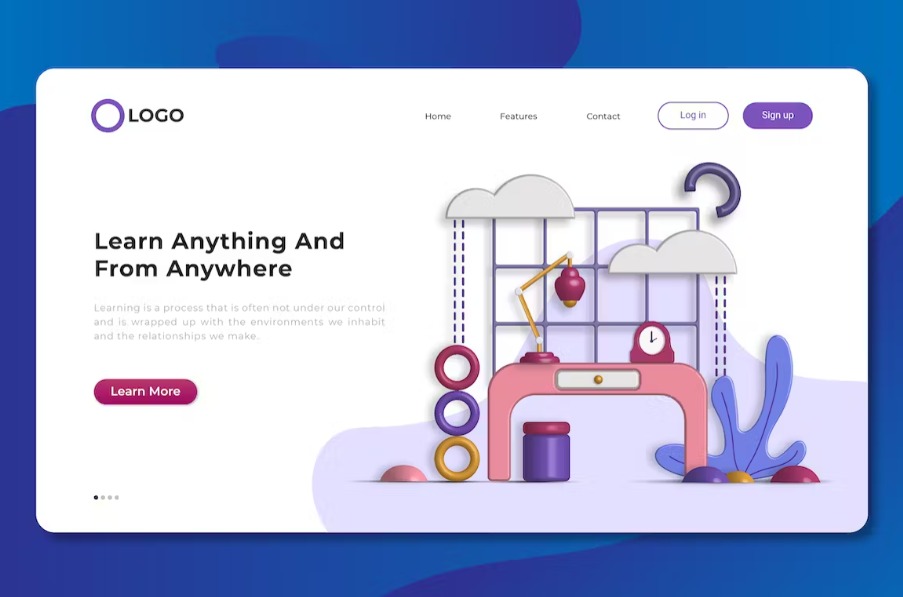 Free Isometric Landing Page Template Download